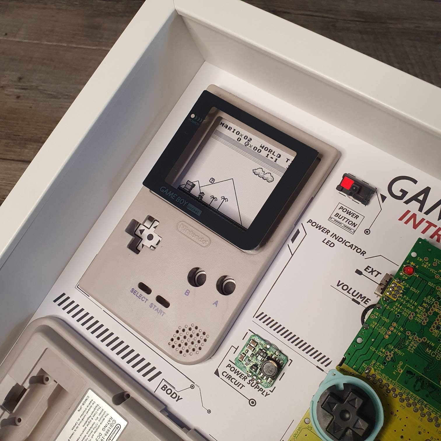 Nintendo Game Boy Pocket Shadow Box Game Smontato Console Di Etsy