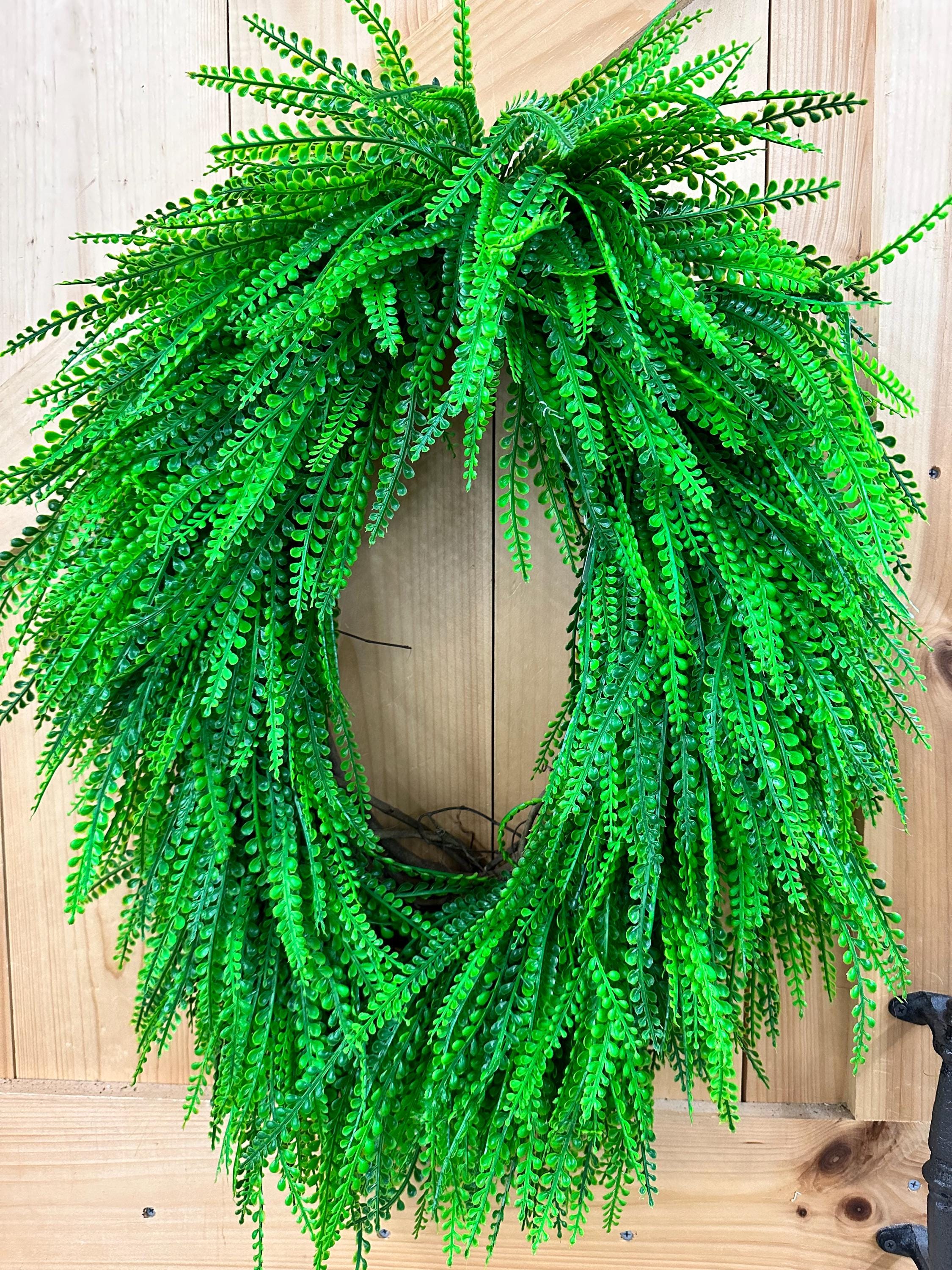 X-large Green Beaded Grass Wreath - Etsy