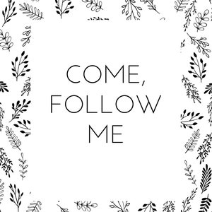 2020 Theme Printable Come, Follow Me Home Generic LDS Binder Cover - Etsy