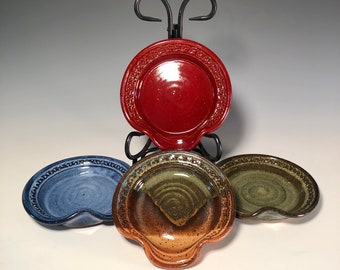 Spoon Rest, Spoon Rests for Kitchen, Spoon Holder, Ceramic Spoon Rest, Pottery Spoon Rest, Pottery Spoonrest, Pottery Spoon Holder