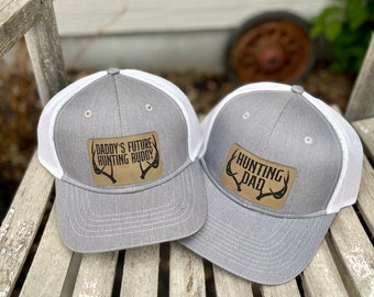 Hunting Dad - Dads Future Hunting Buddy Hat Set - Father's Day Gift - Matching Hat set kid and dad