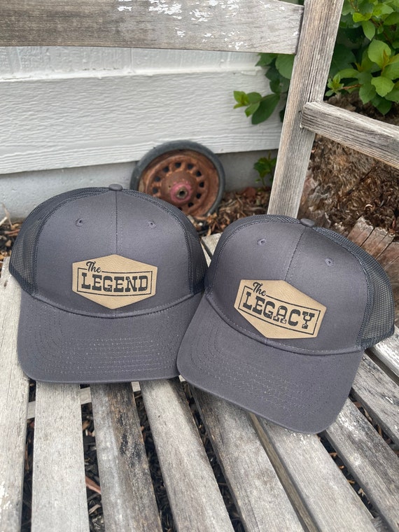 The Legend the Legacy Matching Kid and Dad Hat Set Trucker