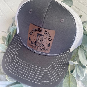 Richardson 112 - Morning Wood Lumber Company Men&#39;s Funny Trucker Hat - Men&#39;s gift