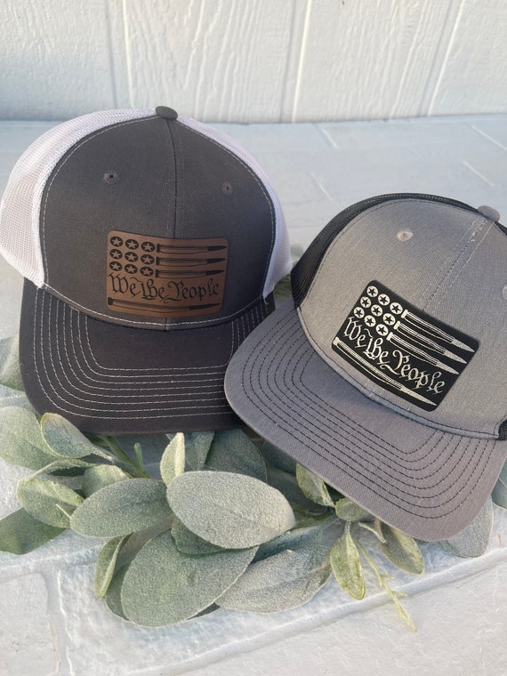 Patriotic Hats 2nd Amendment Flexfit Hat We The People Flag Patch
