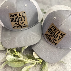 Matching Grandpa Hats - Grandson Fathers Day Hats - No Buddy like My Grandpa