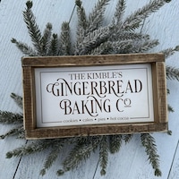 10” Gingerbread House Sign, Wreath Sign, Home Decor - Etsy