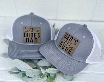 Matching Dad Hats - Dad's Little Dude - Little Dude's Dad - Dude SnapBack Hats