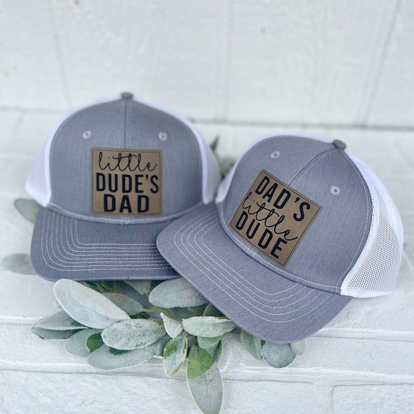 Matching Dad Hats - Dad's Little Dude - Little Dude's Dad - Dude SnapBack Hats