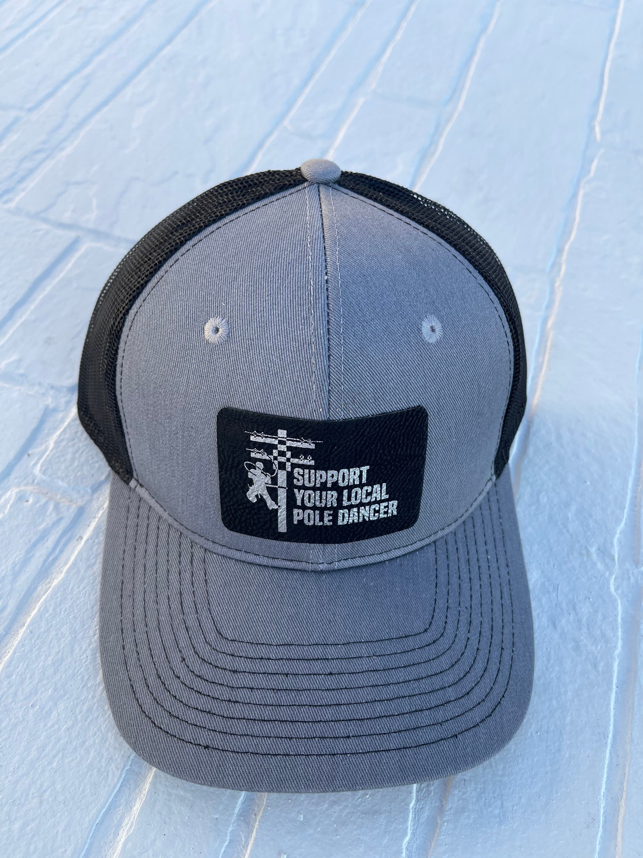 Support Your local Pole Dancer Trucker Hat - Funny Lineman Hat Gift