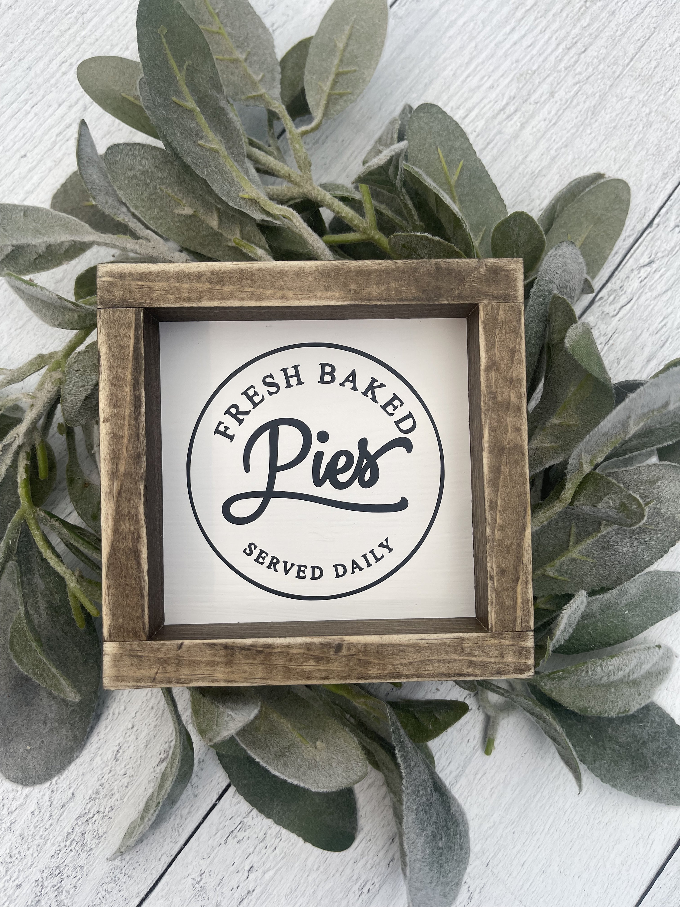 専用です　アンティーク　木製サインプレート　BAKED PIESアメリカ Fresh Baked Pie Sign - Etsy
