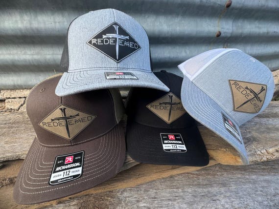 Redeemed Christian Richardson 112 Leatherette Patch Trucker Hat