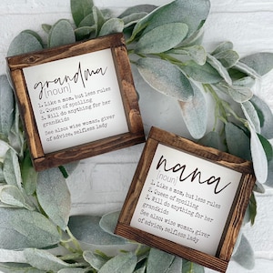 Grandma Definition - Nana Definition Sign - Mothers Day Gift - Grandma gift - Farmhouse sign