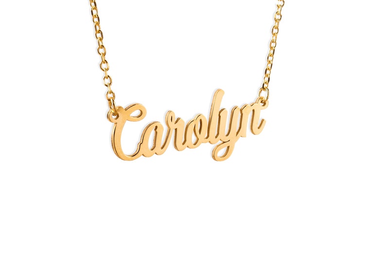 Personalized Name Necklace Gold Dainty Name Necklace Bridesmaid gift Gift for Mom Personalized Gifts Christmas Gift Custom Name Jewelry
