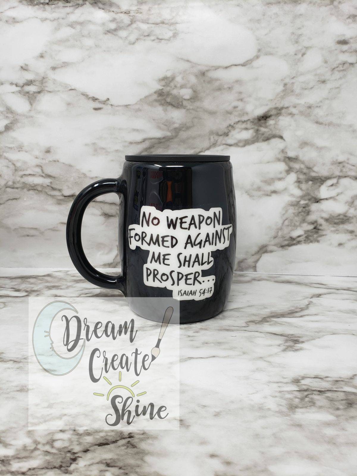 No Weapon Formed Against Me Shall Prosper Tumbler Isaiah - Etsy