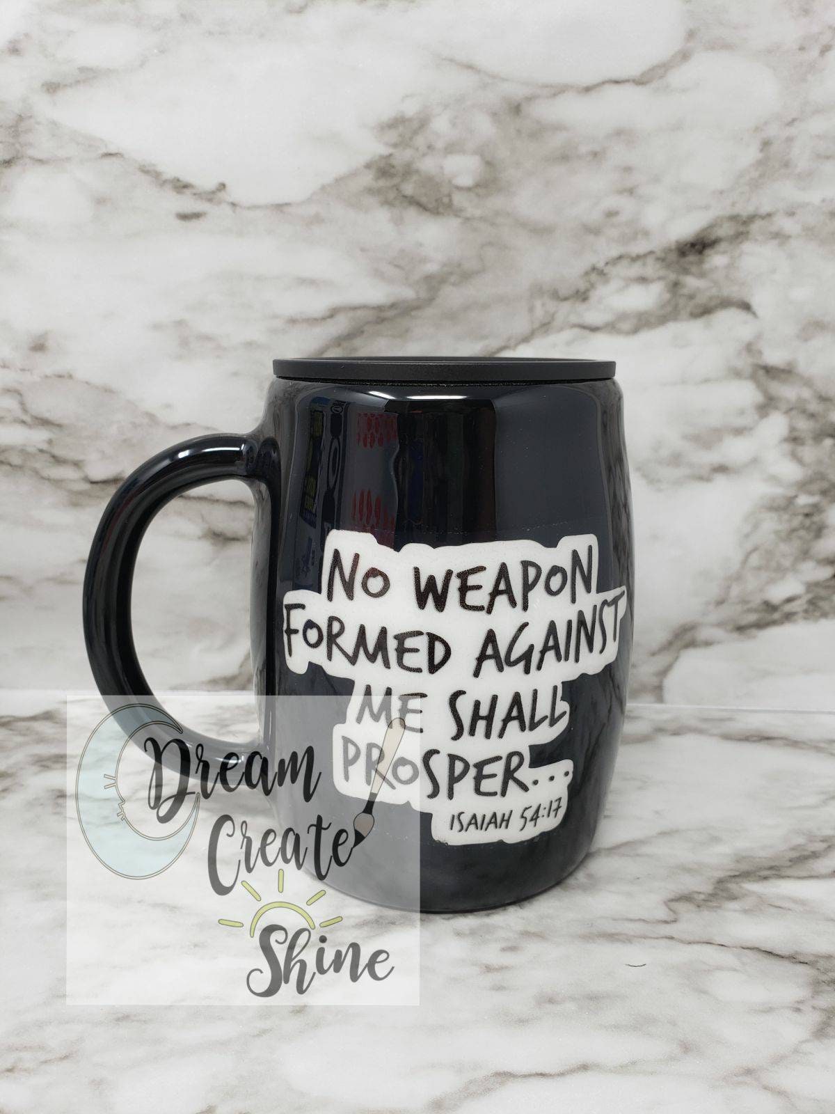 No Weapon Formed Against Me Shall Prosper Tumbler Isaiah - Etsy