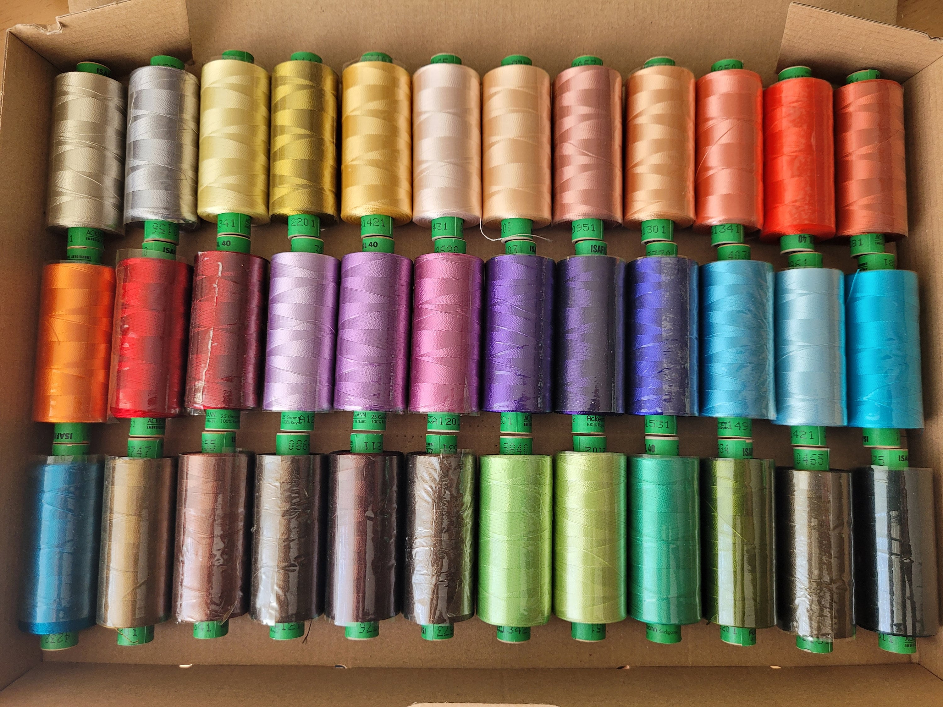 Isacord #40 Polyester Embroidery Thread, #0131, Smoke, 5000m