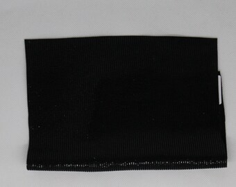Nappa Veloursleder Lamm Lederzuschnitte Lederstärke 0,6 mm Lederstücke glänzend gestreift in Schwarz