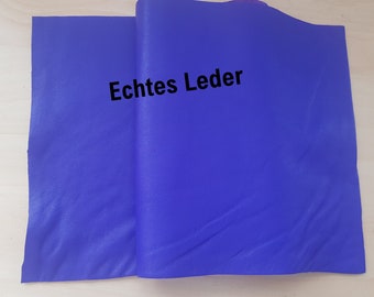 Leder Echtes Nappaleder Lamm Lederzuschnitt mit Lederstärke 0,8 mm Lederstücke in Lila