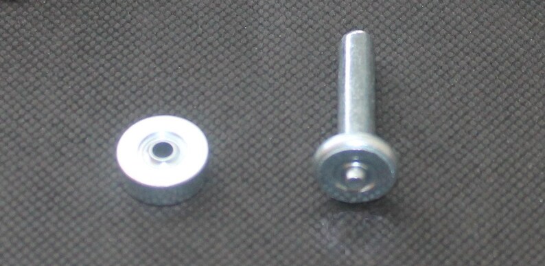Ösen mit Scheiben 4 mm Innendurchmesser inklusive 2 teiliges Werkzeug und Anleitung in Silber, Schwarz, Altkupfer Bild 6