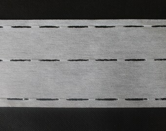 Iron-on interfacing, die-cutting tape, waistband interfacing, single-sided coated, sold by the meter in white
