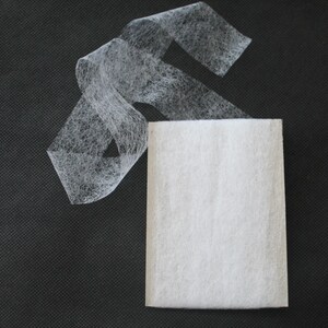 Saumfix, Saumband 3 cm Breit zum Aufbügeln Fixierband Beidseitig beschichtete Bügelvlies, Doppelseitige Klebe