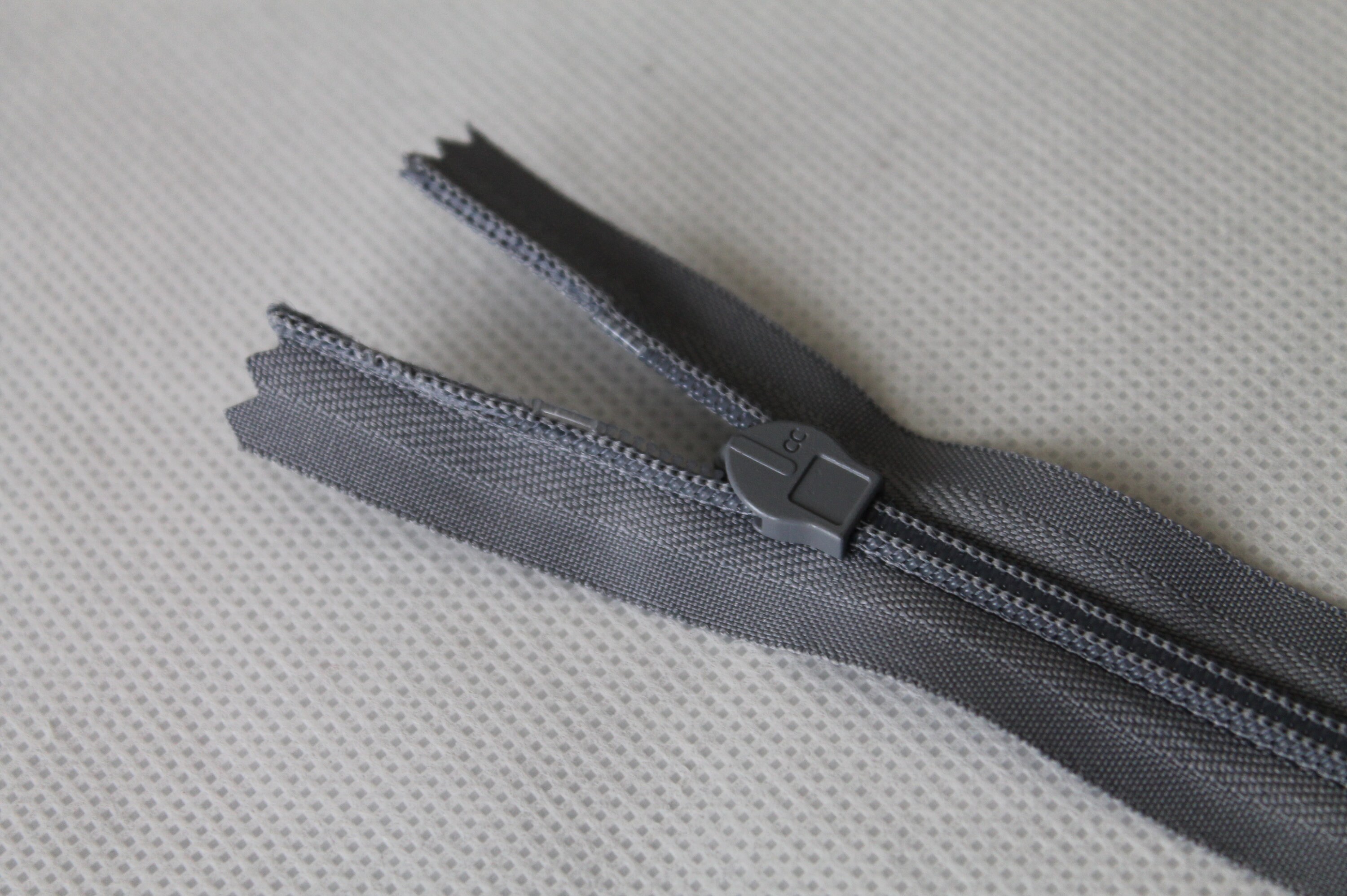 Cremallera cubierta 60cm largo no divisible robusta antracita | Etsy