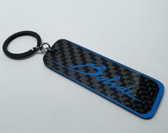 Carbon Fiber Keychain Keyring Bugatti Bolide Porte-clés Fibre de Carbone