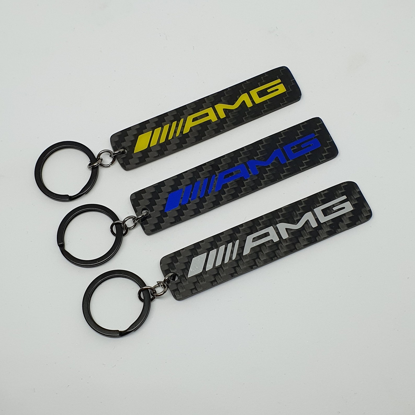 Carbon Fiber Keychain Keyring AMG Porteclés Fibre de Carbone Etsy