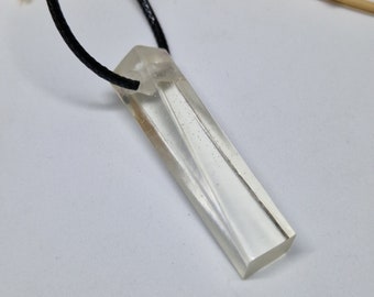 "Vortex" Translucent Resin Pendant Necklace