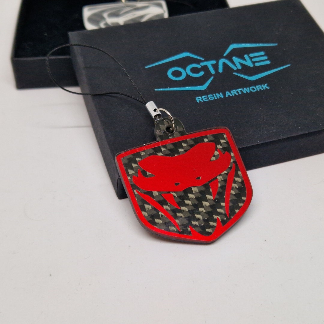 Carbon Fiber Keychain Keyring Style Dodge Viper FANGS Carbon Etsy