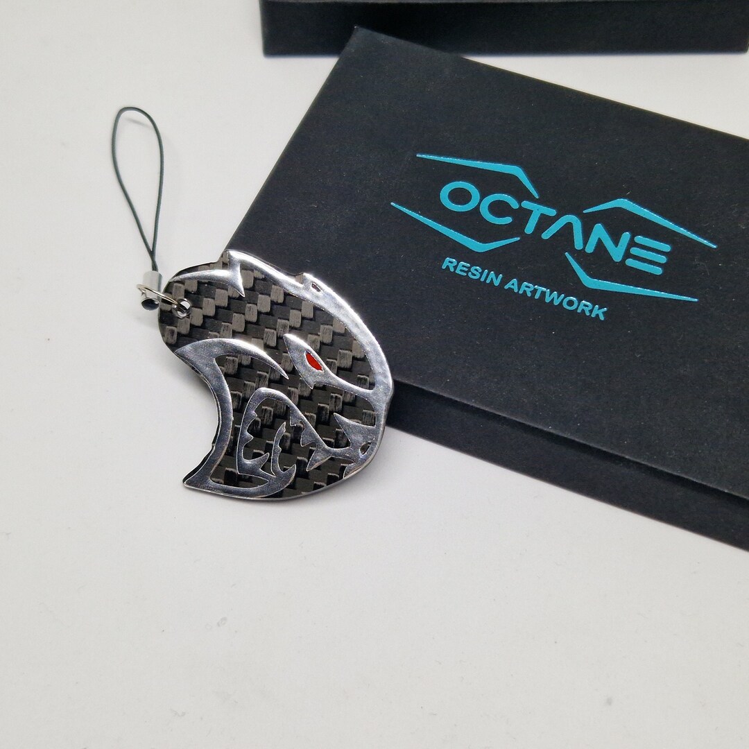 Carbon Fiber Keychain Keyring Style Dodge SRT Hellcat Redeye Etsy
