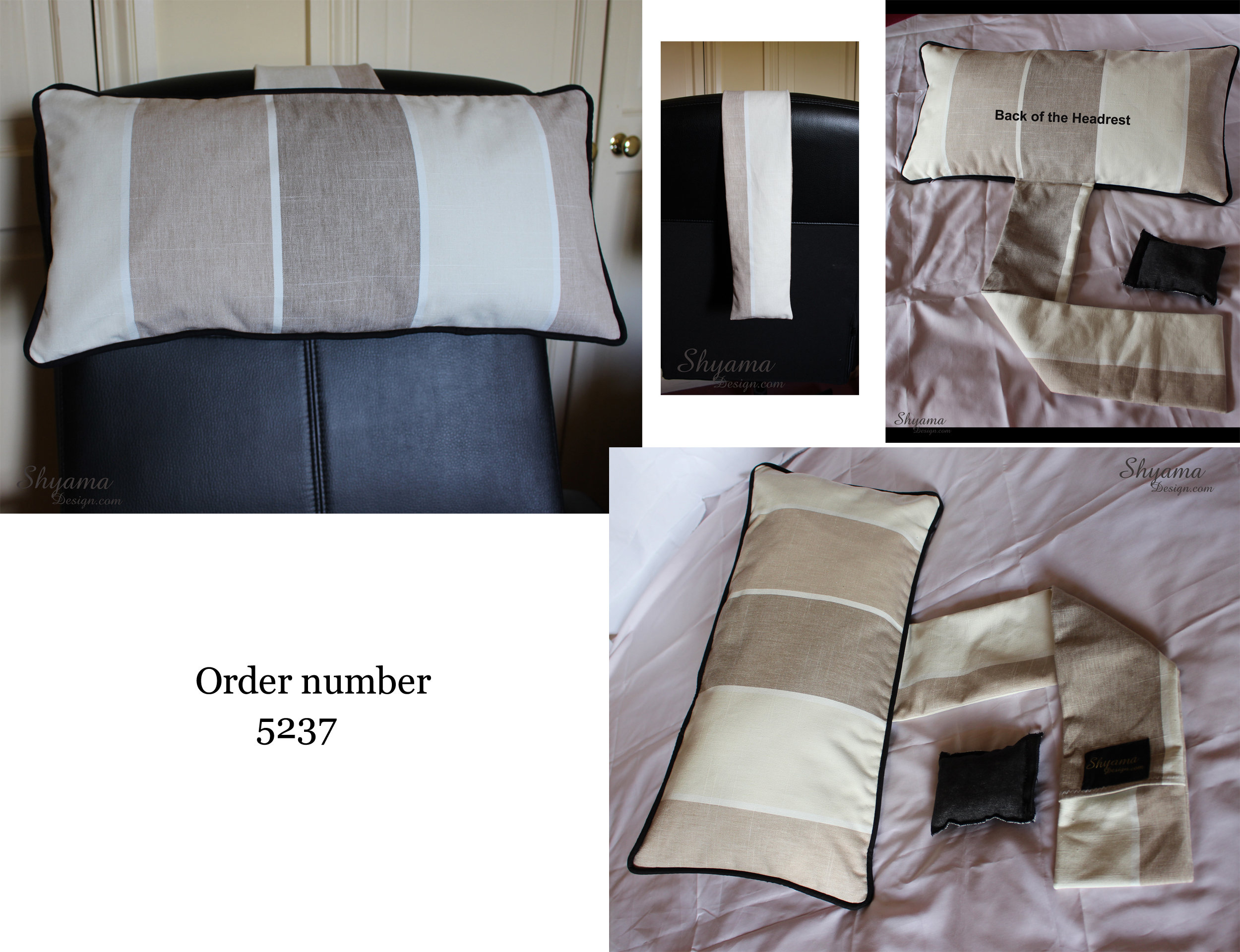 USlixury Neck Pillow for Recliner - Adjustable Recliner Pillow for Neck Support, Customizable Position of Head Pillow As Lumbar Support Pillow