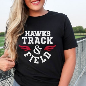 Custom Track & Field mascot t-shirts sweatshirts and hoodies.