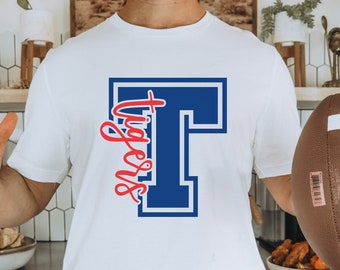 Custom Tigers school team spirit wear team t-shirts sweatshirts & hoodies