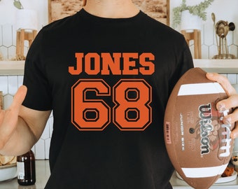 Custom large name & number on Bella Canvas t-shirts, sweatshirts, and hoodies