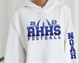 Personalized Football Team Hoodie: Custom Name & Number Spirit Wear