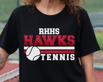 Custom Tennis Shirt Personalized Name Back Tennis Team Spirit Wear