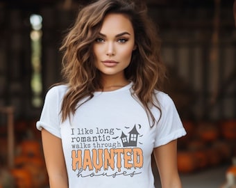 Funny haunted houses t-shirts.