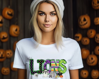 Custom Halloween Mascot shirts.