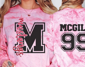 Custom Mustangs Spirit Wear on Comfort Colors Color Blast t-shirts & sweatshirts