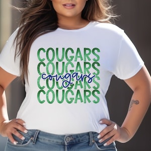 Cougars game day spirit wear t-shirts, sweatshirts, & hoodies.