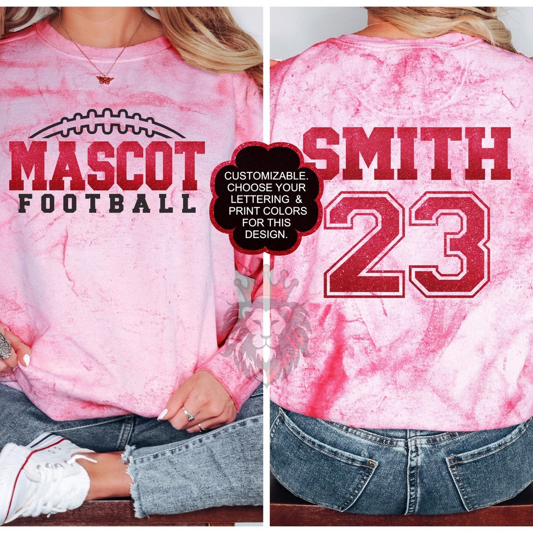 Custom Football Spirit Wear on Comfort Colors Color Blast Etsy