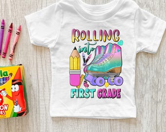 Rolling into Back-to-school roller skating t-shirts
