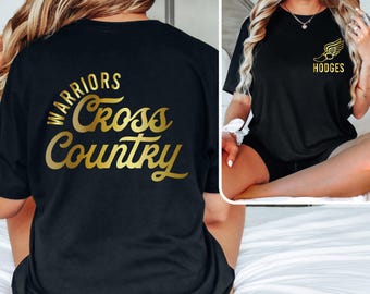 Custom & personalized Cross-Country Spirit Wear on t-shirts, sweatshirts, and hoodies.