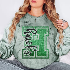 Custom Hawks Spirit Wear on Comfort Colors Color Blast t-shirts and sweatshirts