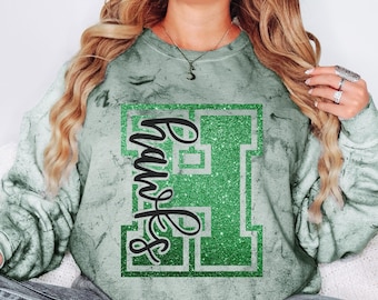Custom Hawks Spirit Wear on Comfort Colors Color Blast t-shirts and sweatshirts