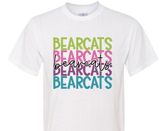 Bearcats game day spirit wear t-shirts.