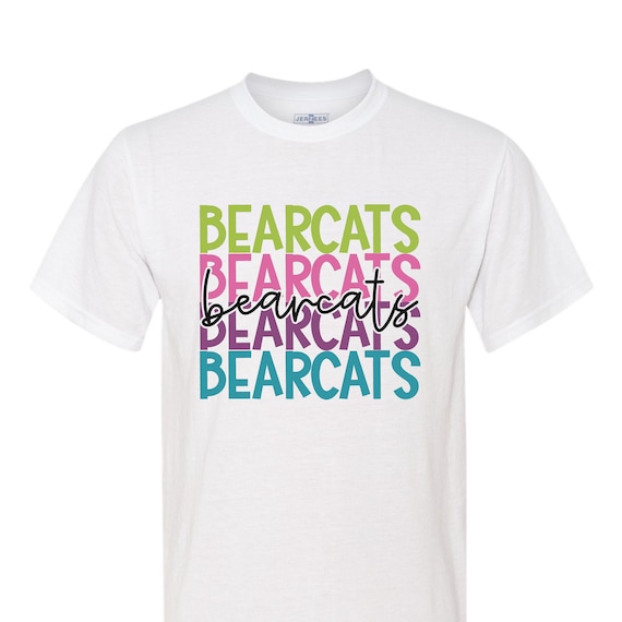 Bearcats game day spirit wear t-shirts.