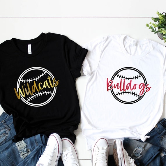 Custom Baseball- Softball mascot shirts, sweatshirts, & hoodies.