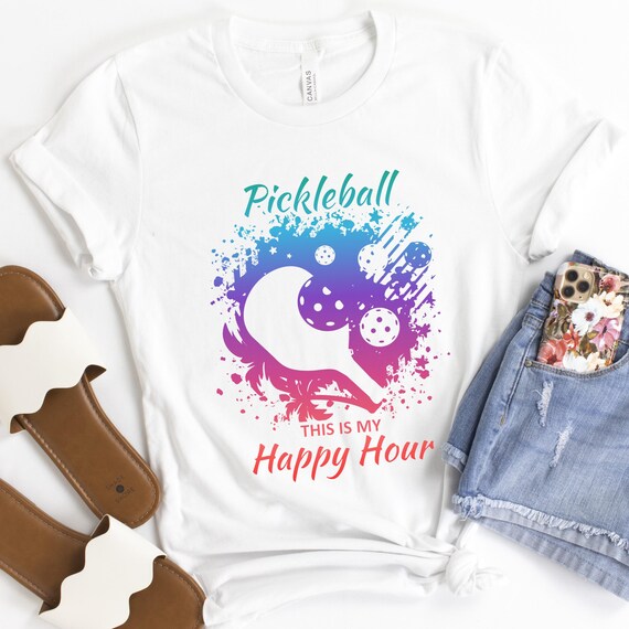 Pickleball this is my happy hour t-shirts and hoodies